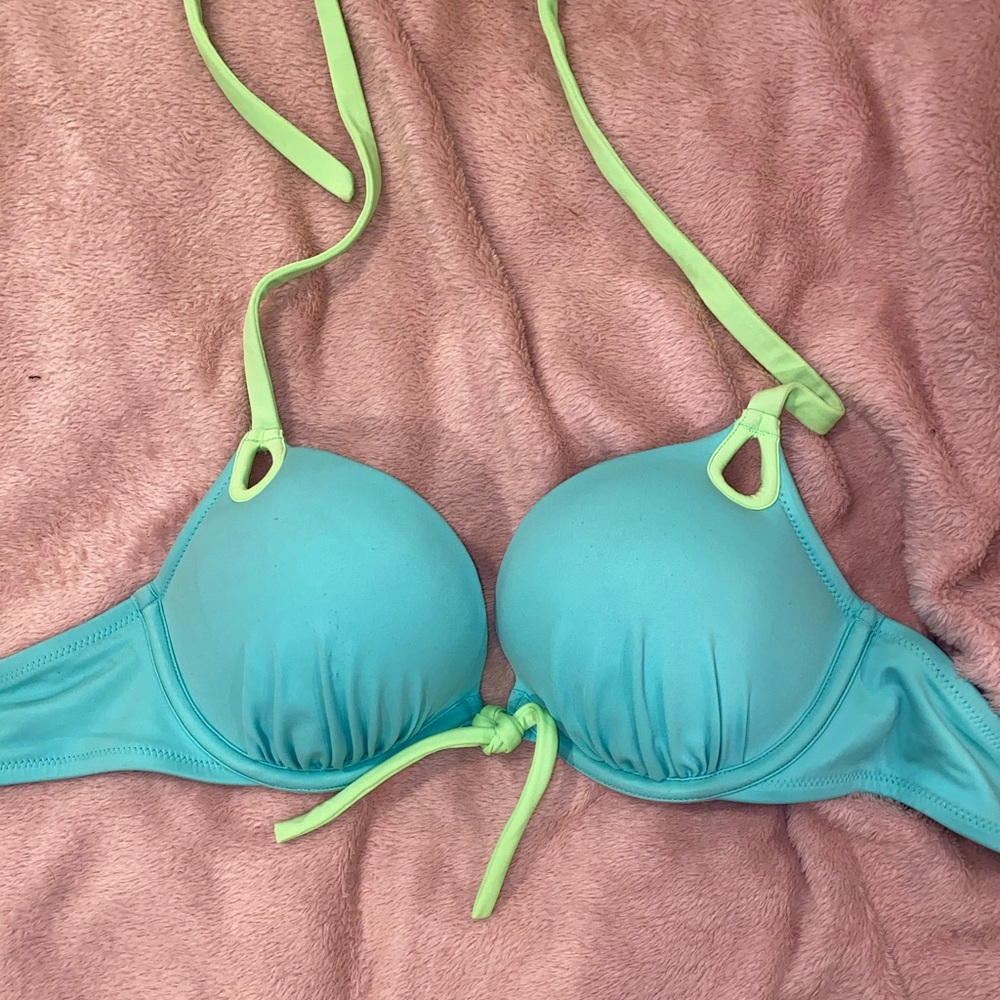 VS PUSH-UP BLUE/GREEN BIKINI TOP